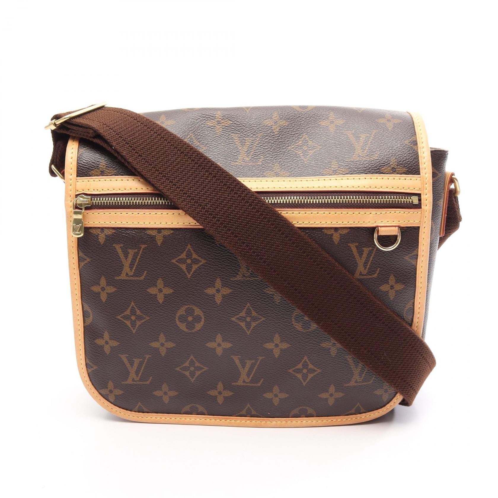 ルイ・ヴィトン LOUIS VUITTON メッセンジャーPM ボスフォール ショルダーバッグ バッグ PVCコーティングキャンバス レザー モノグラム レディース ブラウン系 M40106 【中古】