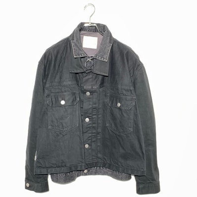 Sacai Layered Denim Jacket Black
