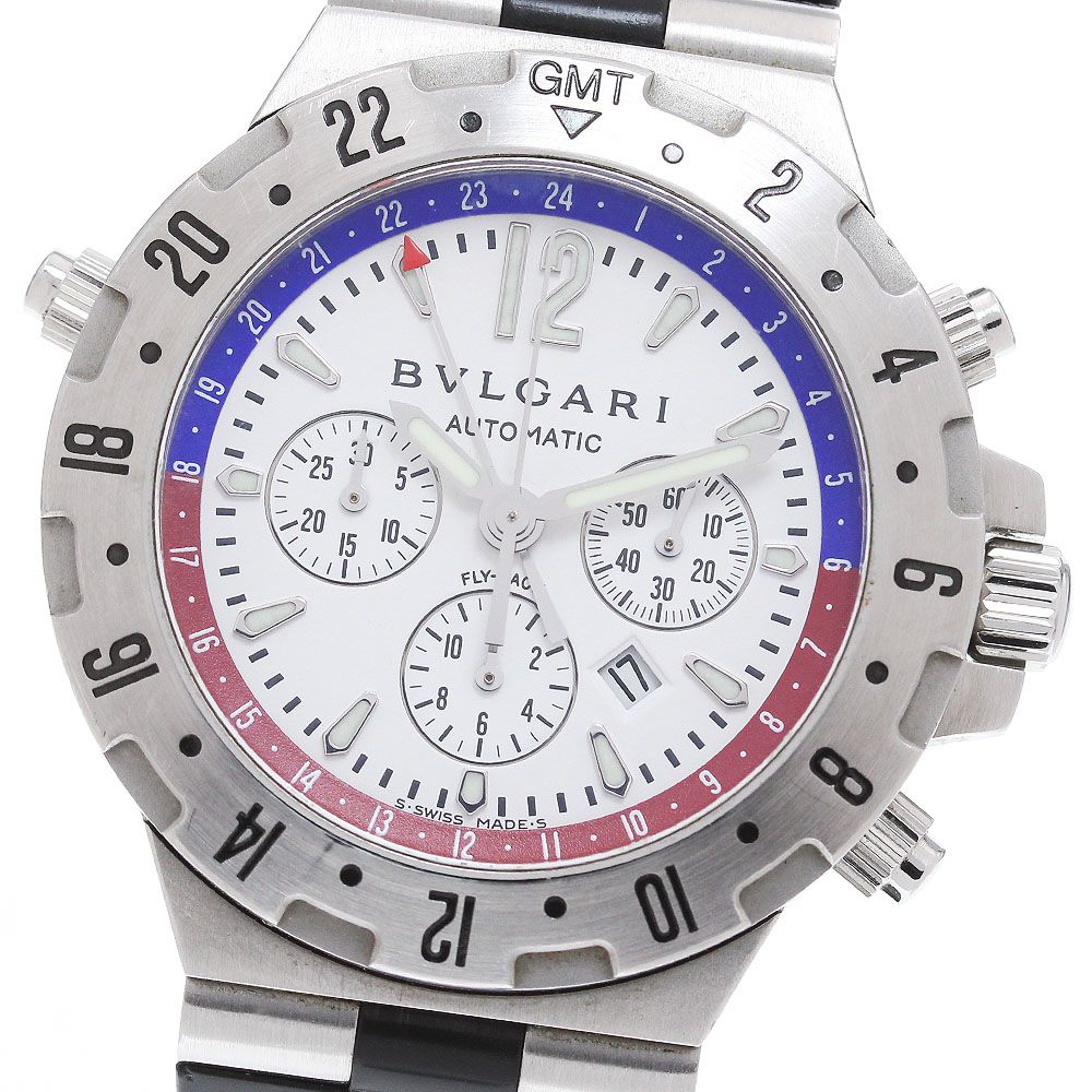 ブルガリ ディアゴノ GMT40SFB メンズ 【中古】