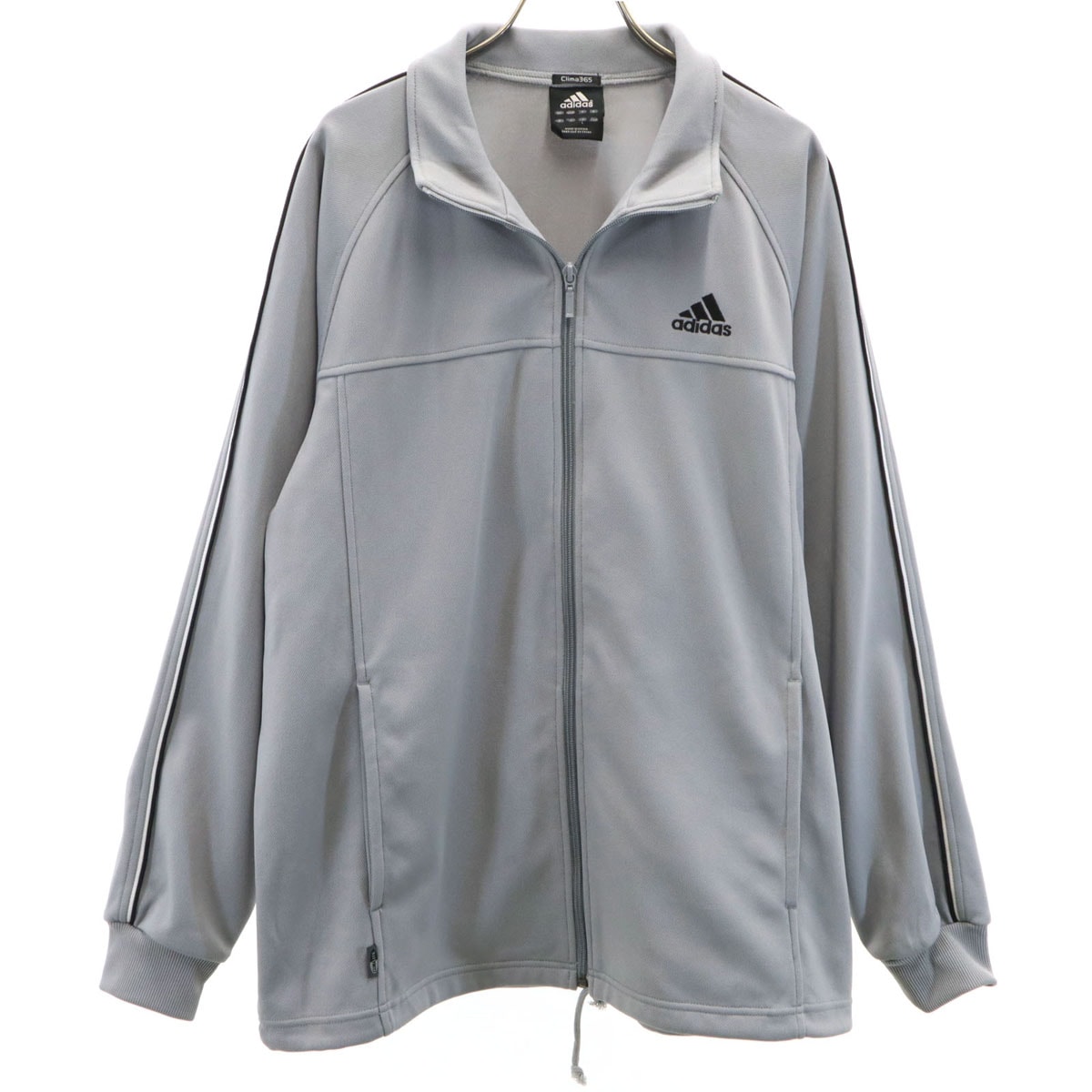 adidas アディダス トラックジャケット L グレー ジャージ