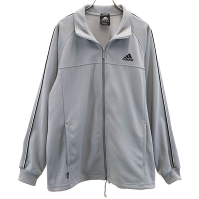 adidas アディダス トラックジャケット L グレー ジャージ