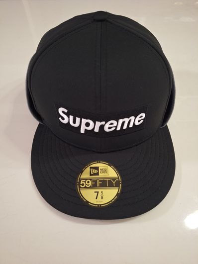 Supreme WINDSTOPPER Earflap Box Logo New Era "Black"