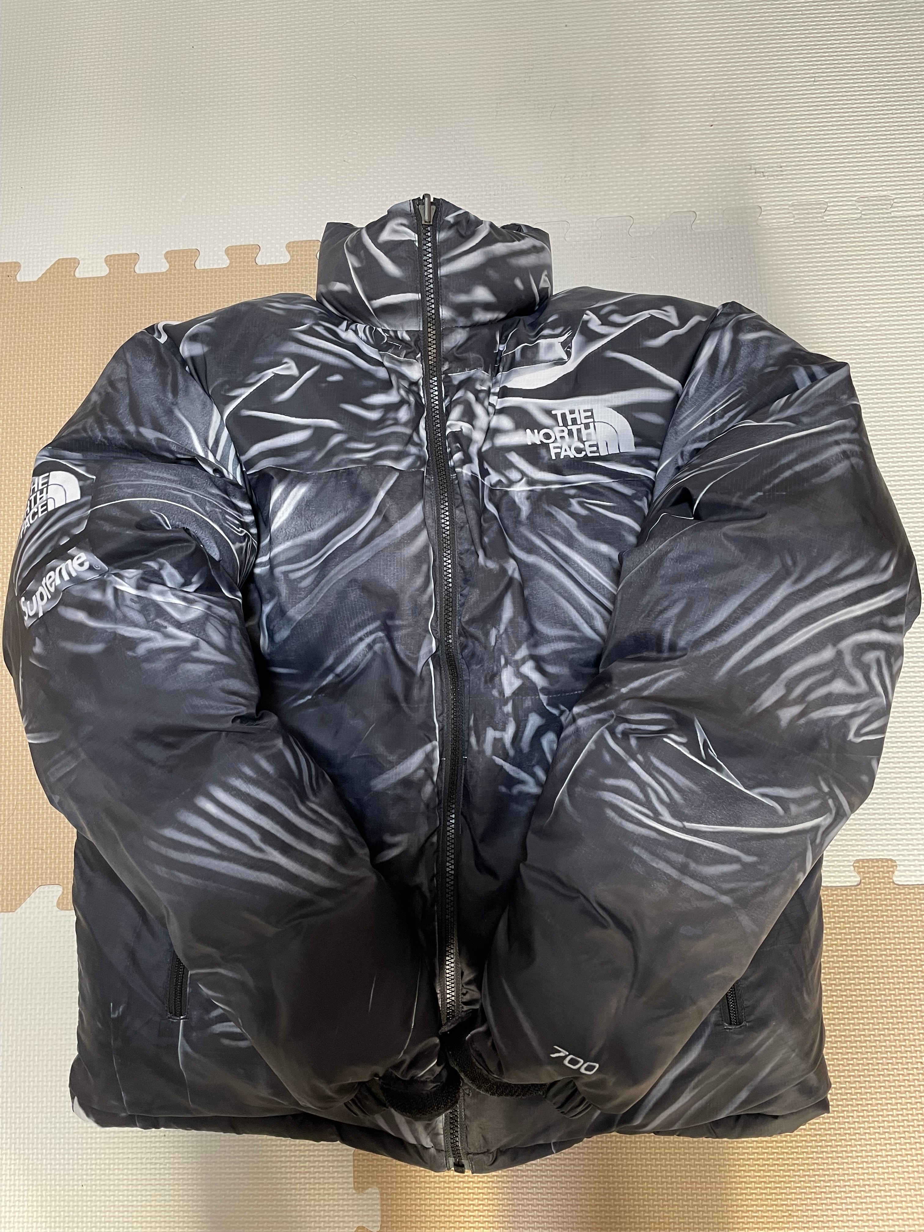 Supreme x The North Face Trompe Loeil Printed Nuptse Jacket "Black"