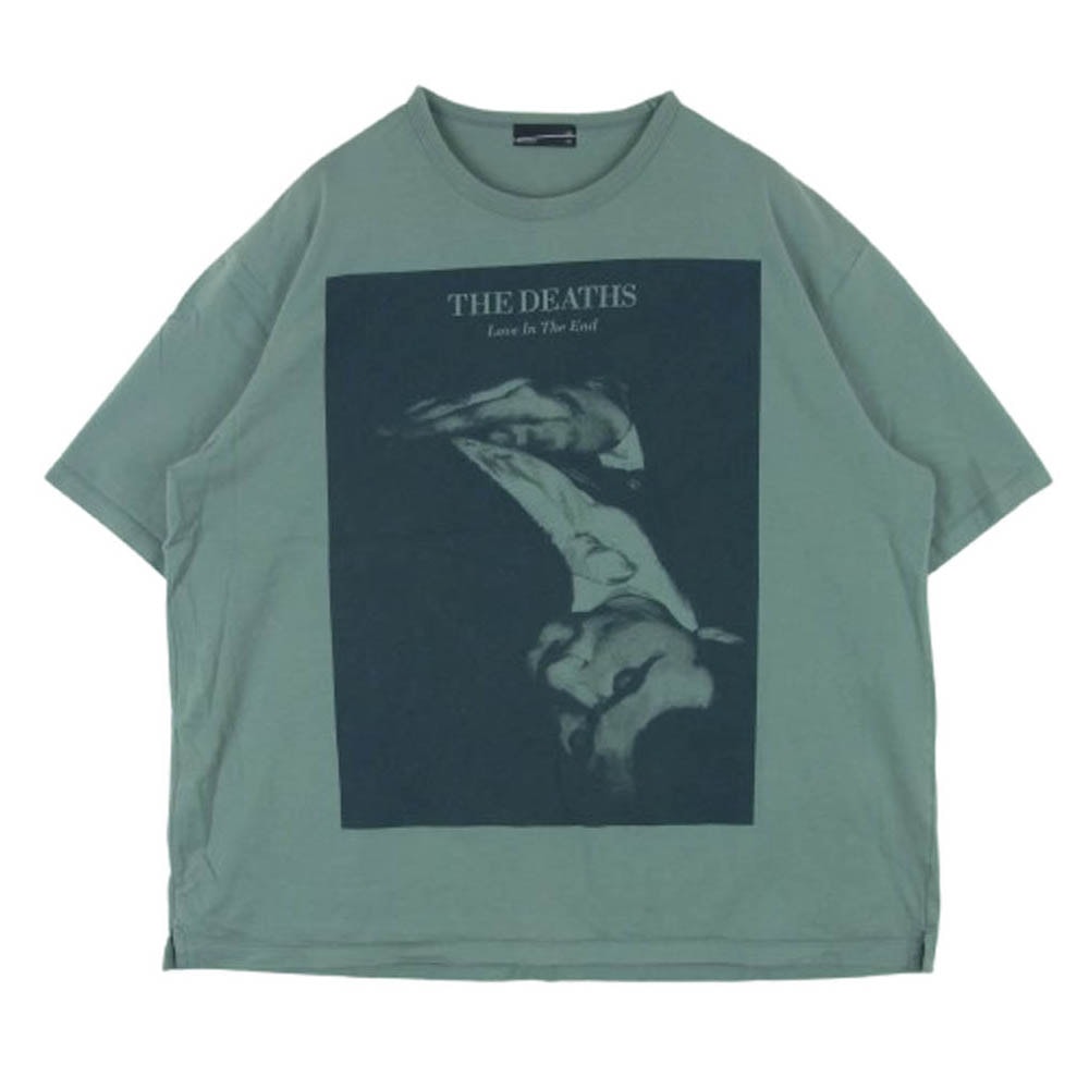 LAD MUSICIAN ラッドミュージシャン 半袖Tシャツ グラフィック プリント Tシャツ 半袖 コットン 日本製 グレー系 44【中古】