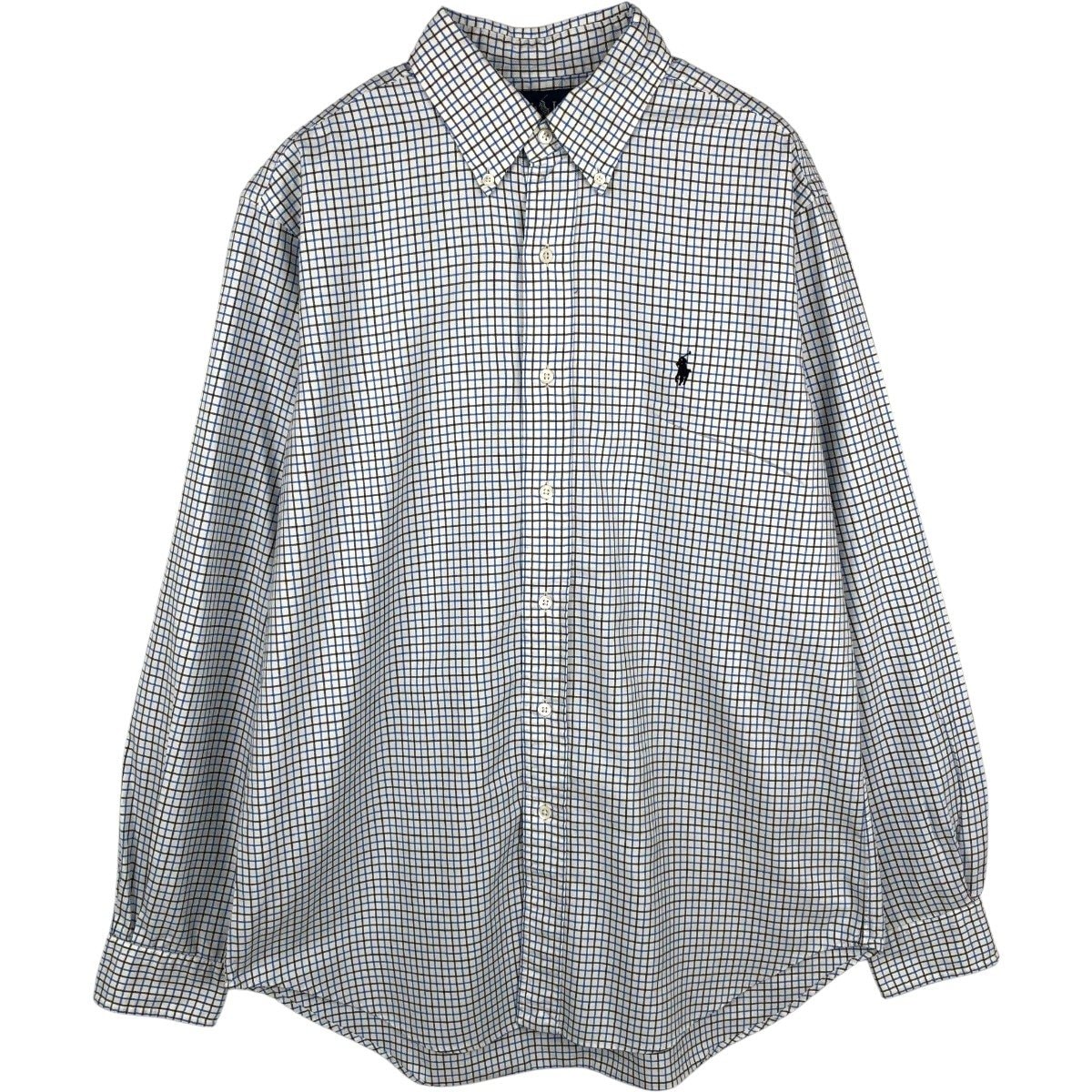 古着 ラルフローレン Ralph Lauren CLASSIC FIT 長袖 ボタンダウンチェックシャツ メンズM相当/eaa678038