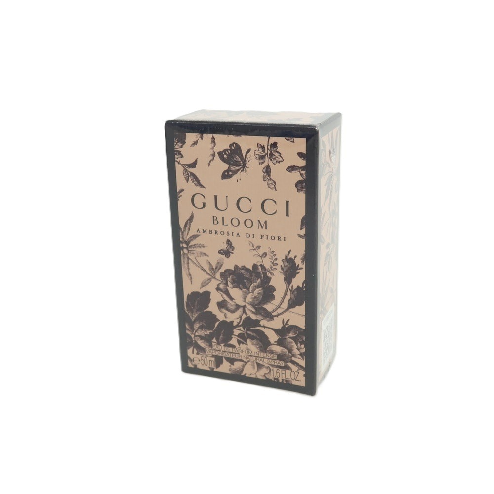 【中古】【未使用】グッチ GUCCI BLOOM AMBROSIA DI FIORI オードパルファム インテンス 香水 ライトアプリコットxブラック【サイズ50ml】【レディース】