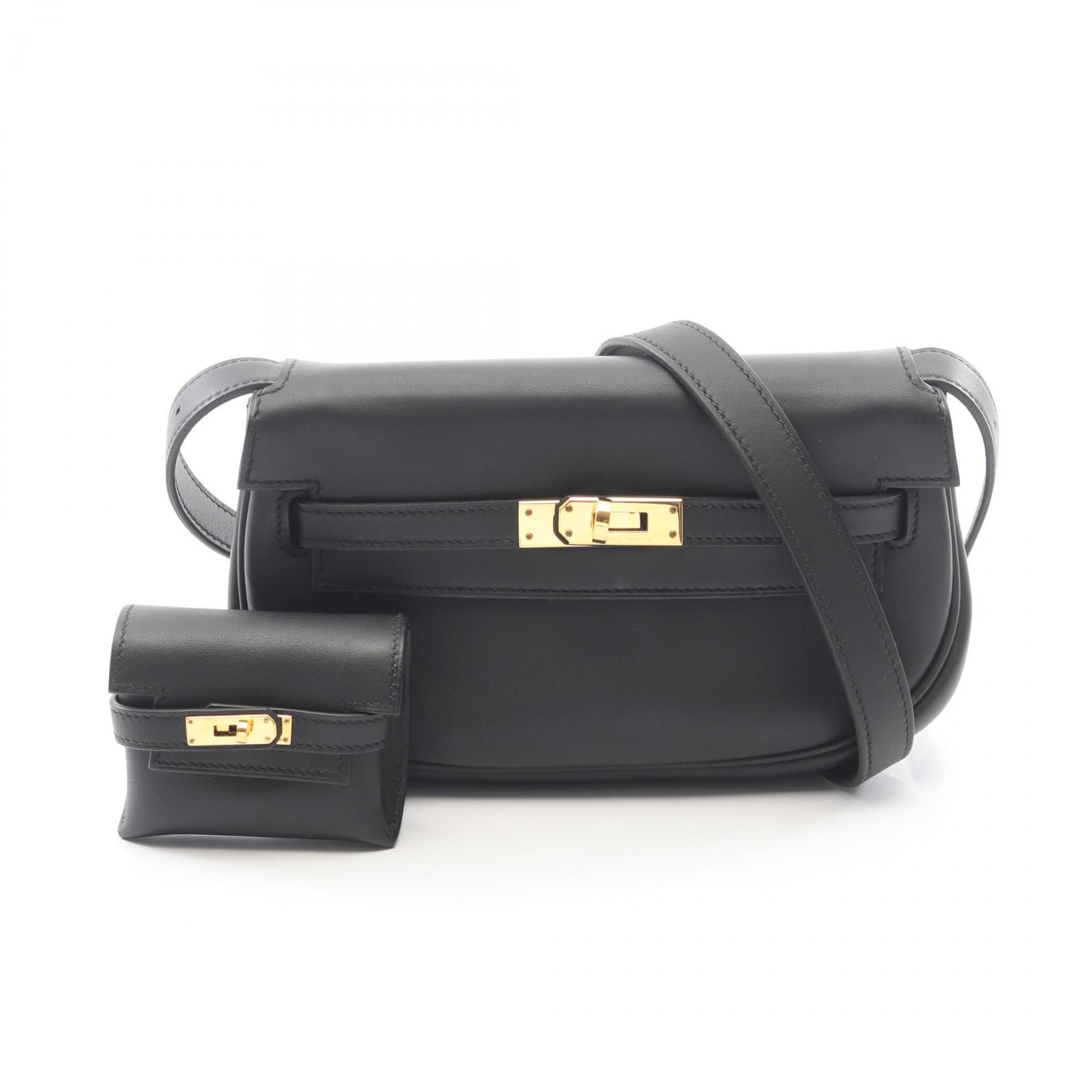エルメス HERMES ケリームーヴ ショルダーバッグ バッグ レザー ヴォースイフト ヴォースイフト W刻印(2024年製造) レディース ブラック系 084552CC 【中古】