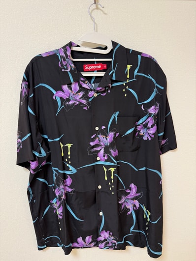 Supreme AOI Lilies S/S Shirt "Black"