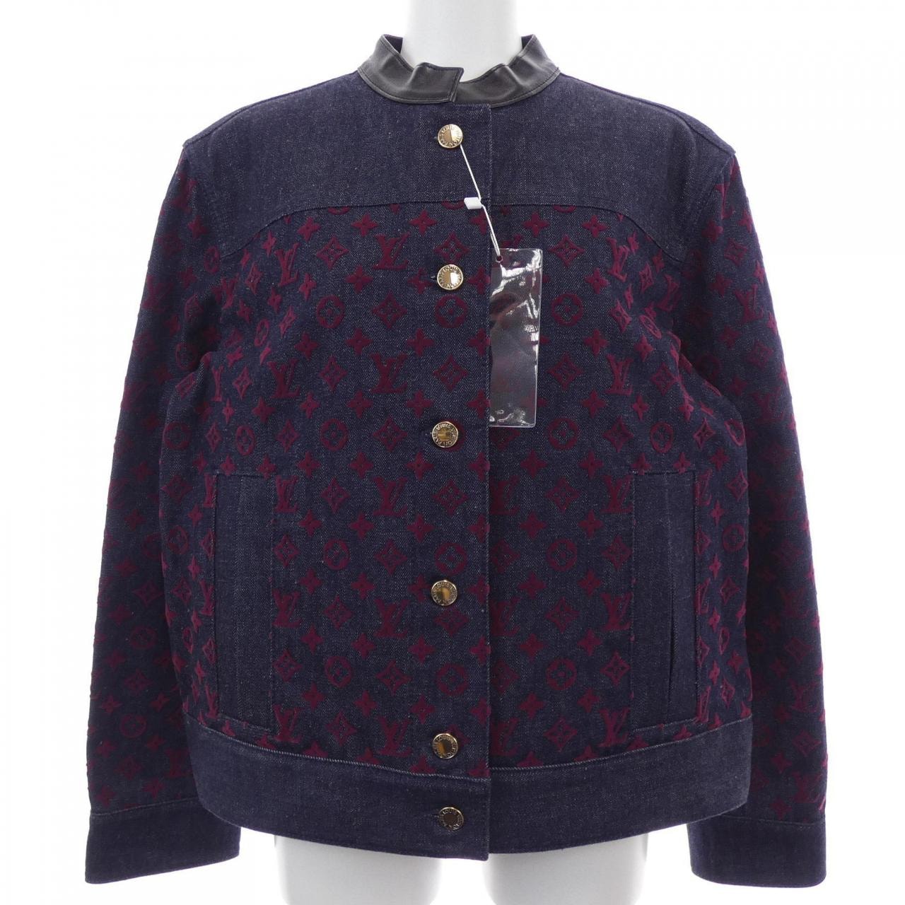 ルイヴィトン LOUIS VUITTON フロックド モノグラム FPJA35AAX デニムジャケット