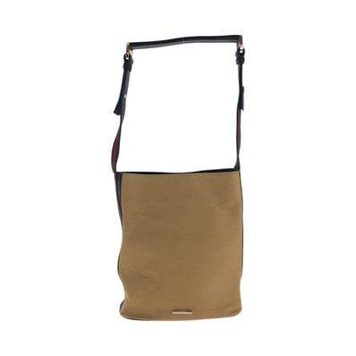 美品 GUCCI グッチ シェリーライン ベージュ ブラック ゴールド金具 キャンバス レザー/ ショルダーバッグ 506471 【中古】