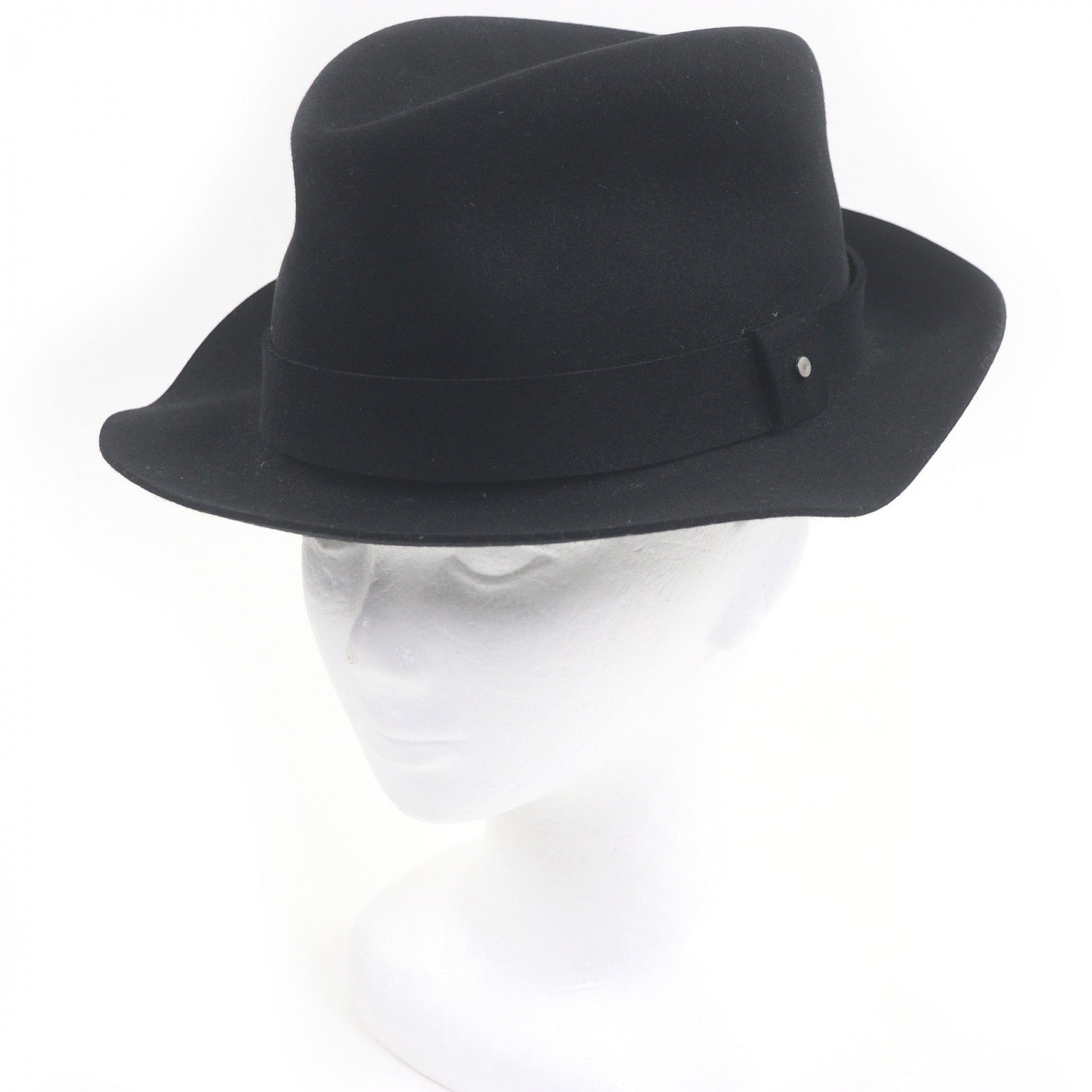 極美品 エルメス ハット ブラック メンズ 58