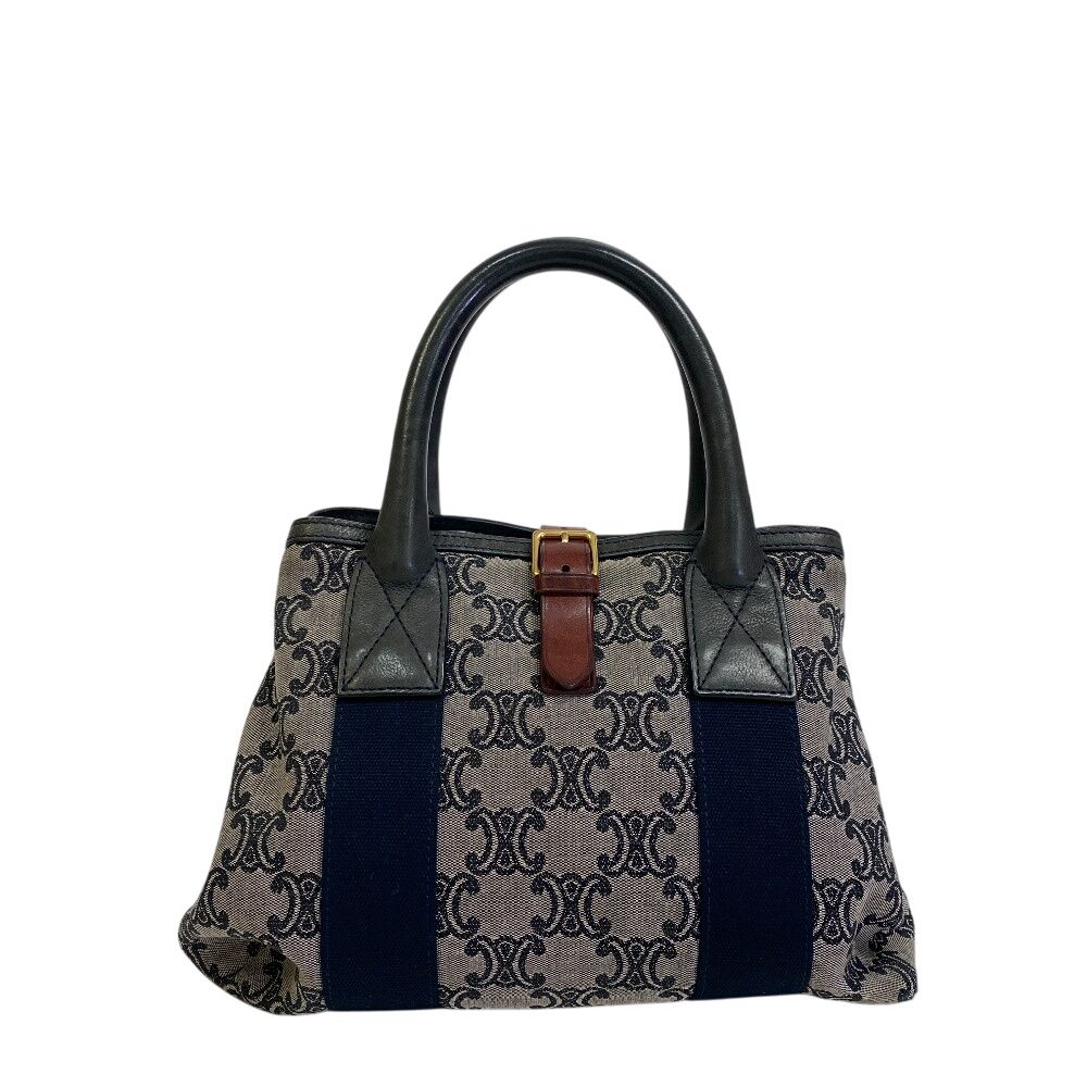 セリーヌ CELINE ハンドバッグ トリオンフ マカダム柄 ブラック