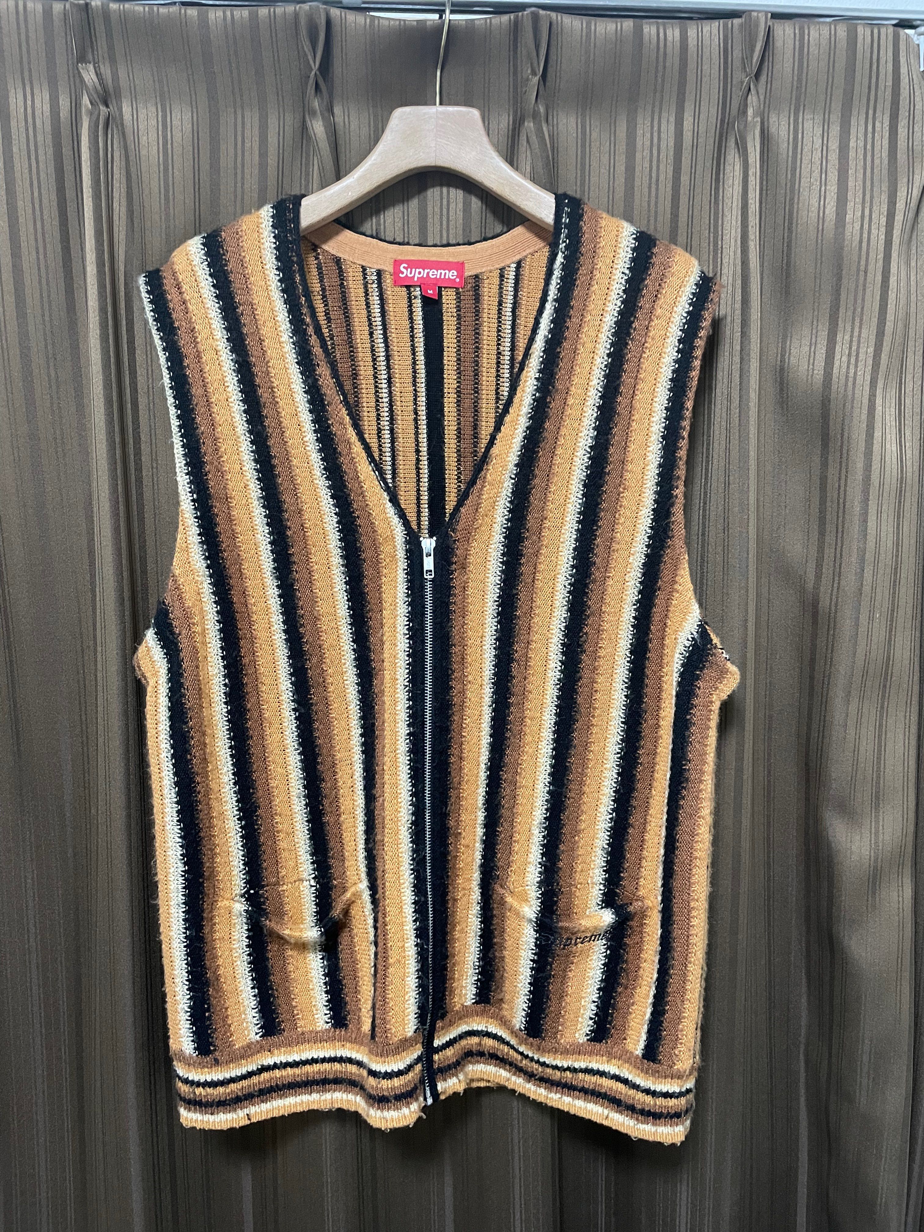 Supreme Stripe Sweater Vest "Brown"