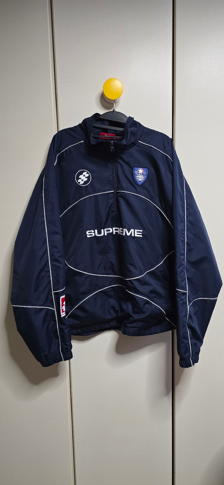 Supreme Reflective Piping Pullover "Navy"
