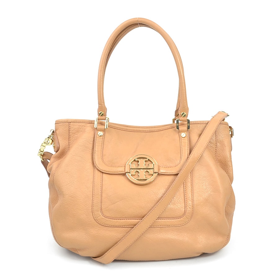 トリーバーチ Tory Burch ショルダーバッグ レザー ライトブラウン レディース【中古】 r10867g