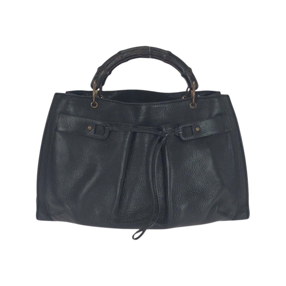 GUCCI グッチ バンブー ブラック 黒 ゴールド金具 レザー バンブー/ トートバッグ ハンドバッグ 506156 【中古】