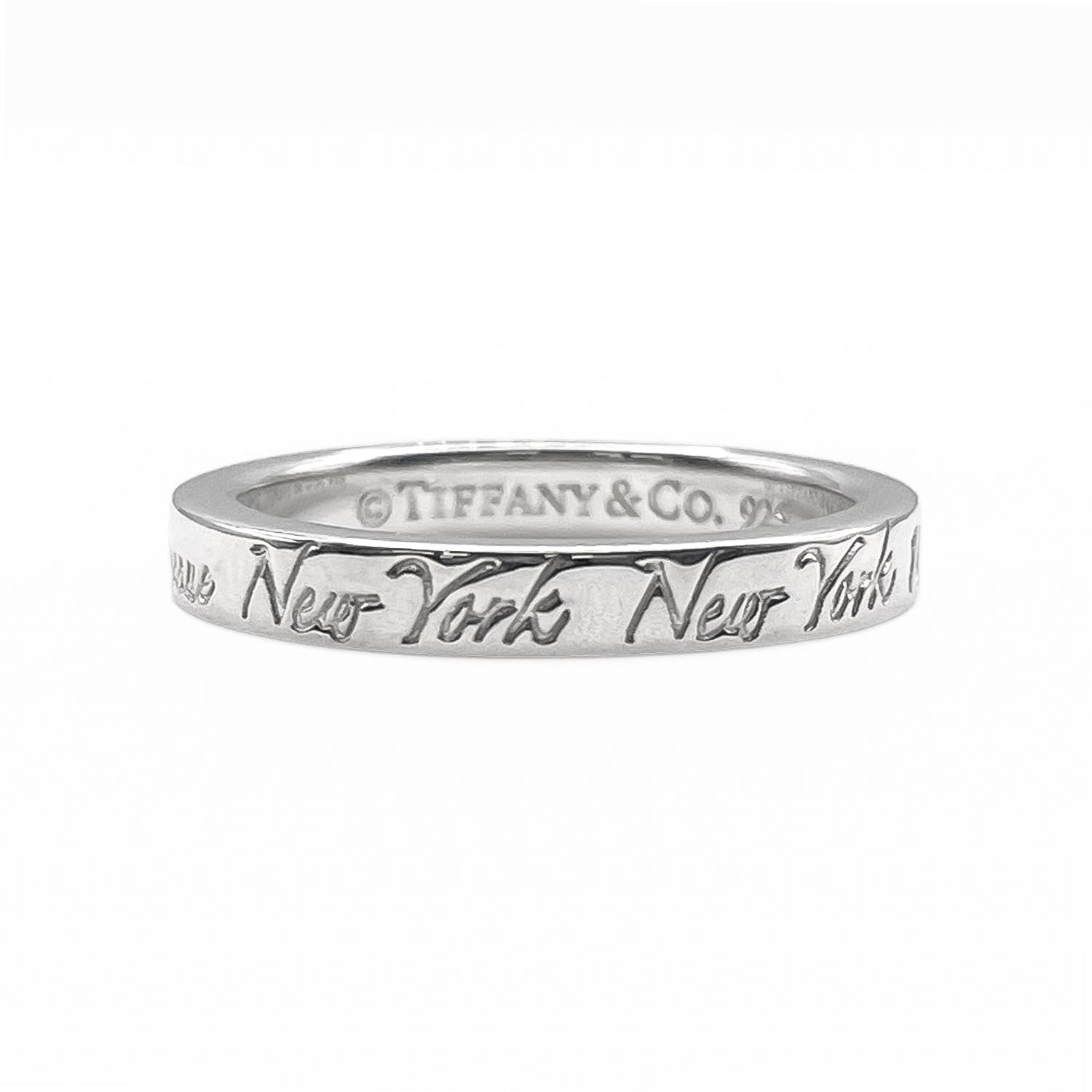 TIFFANY&Co. ティファニー ノーツナロー リング・指輪
 SV925 9号 シルバー 新品仕上済 レディース
 【中古】