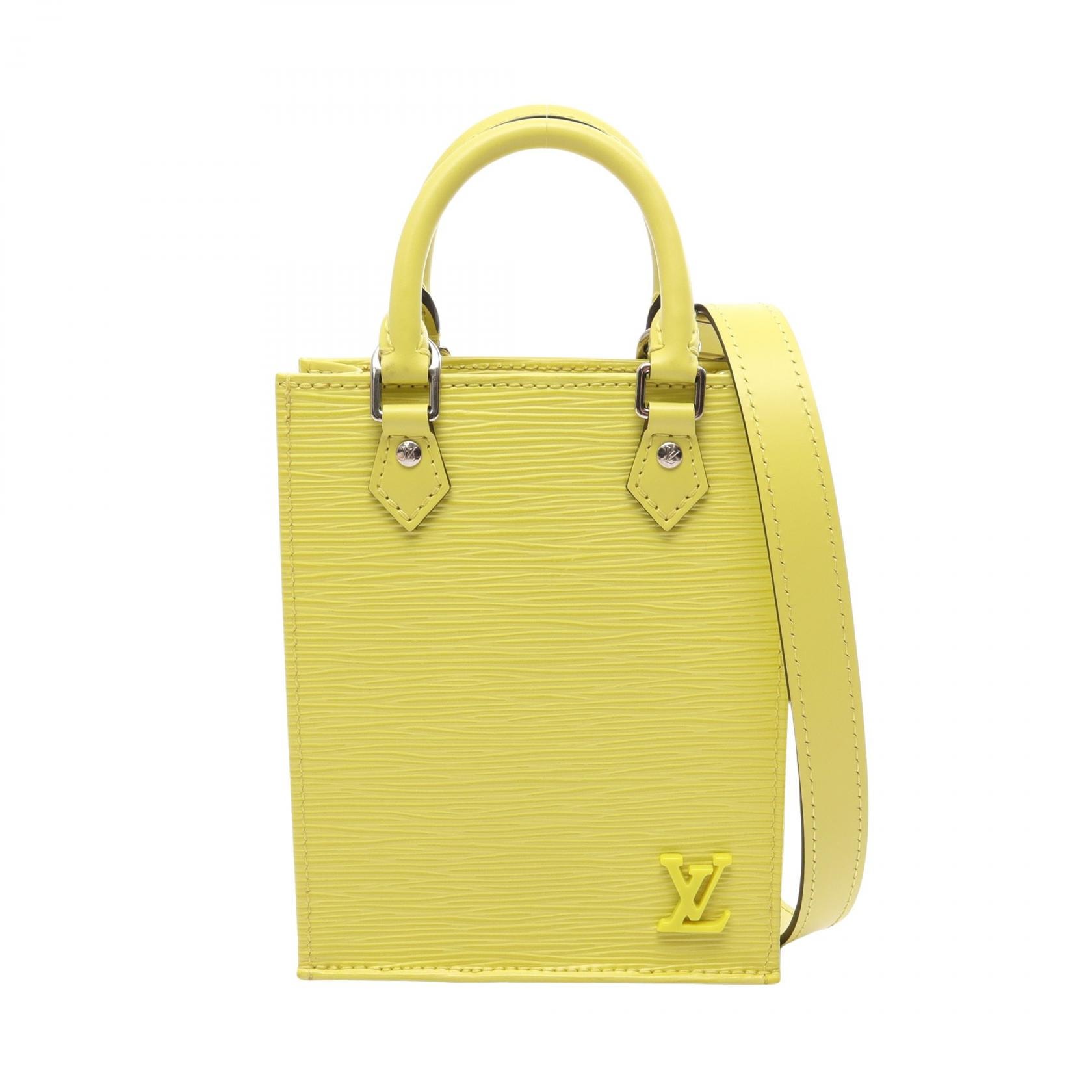 ルイ・ヴィトン LOUIS VUITTON プティット サックプラ 2WAY ハンドバッグ バッグ レザー エピ レディース グリーン系 M80169 【中古】