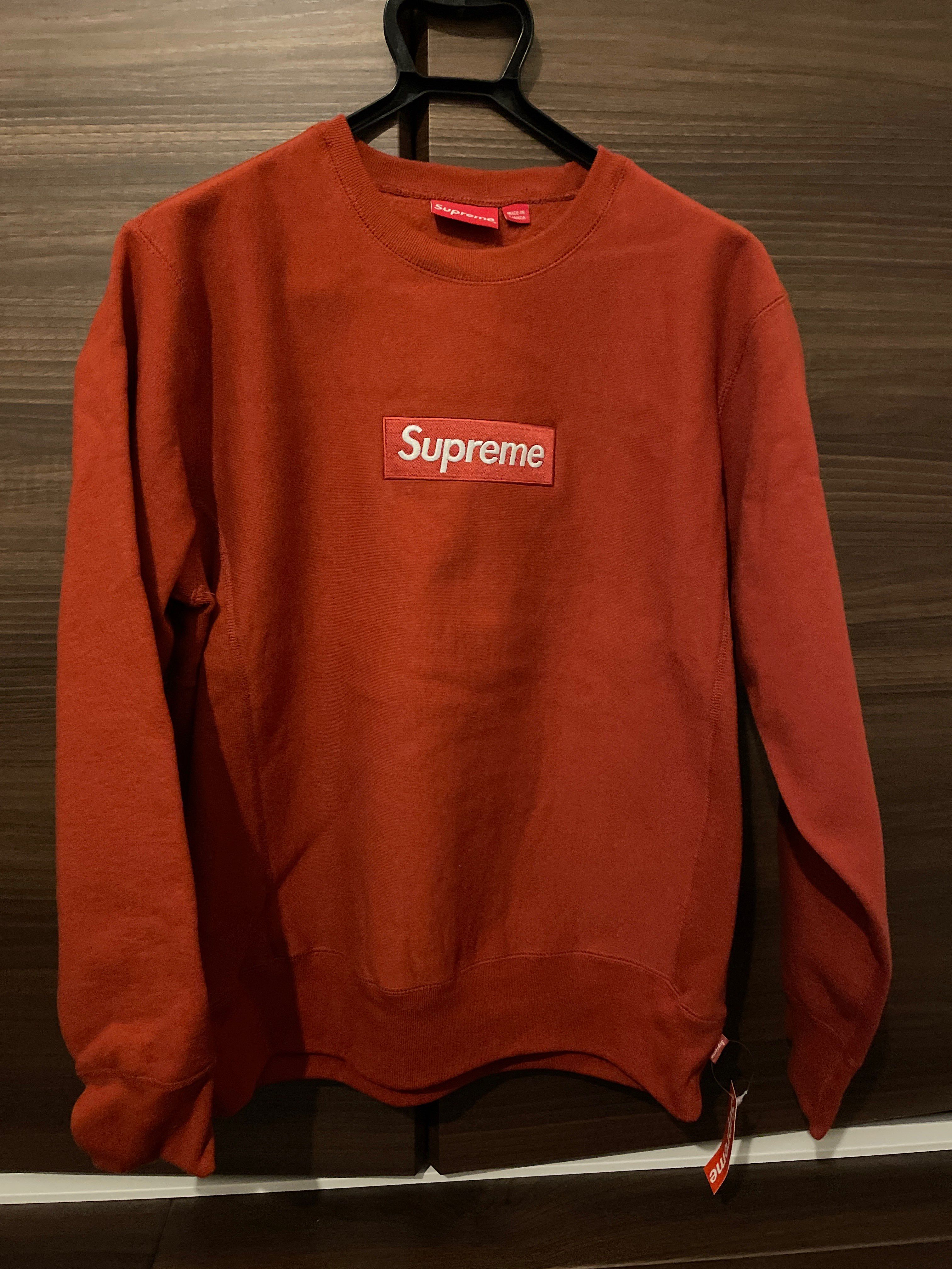 Supreme Box Logo Crewneck Sweatshirt "Rust" (18FW)