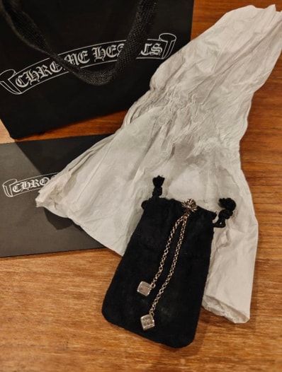 CHROME HEARTS クロムハーツ ダブルダイス ピアス 小物