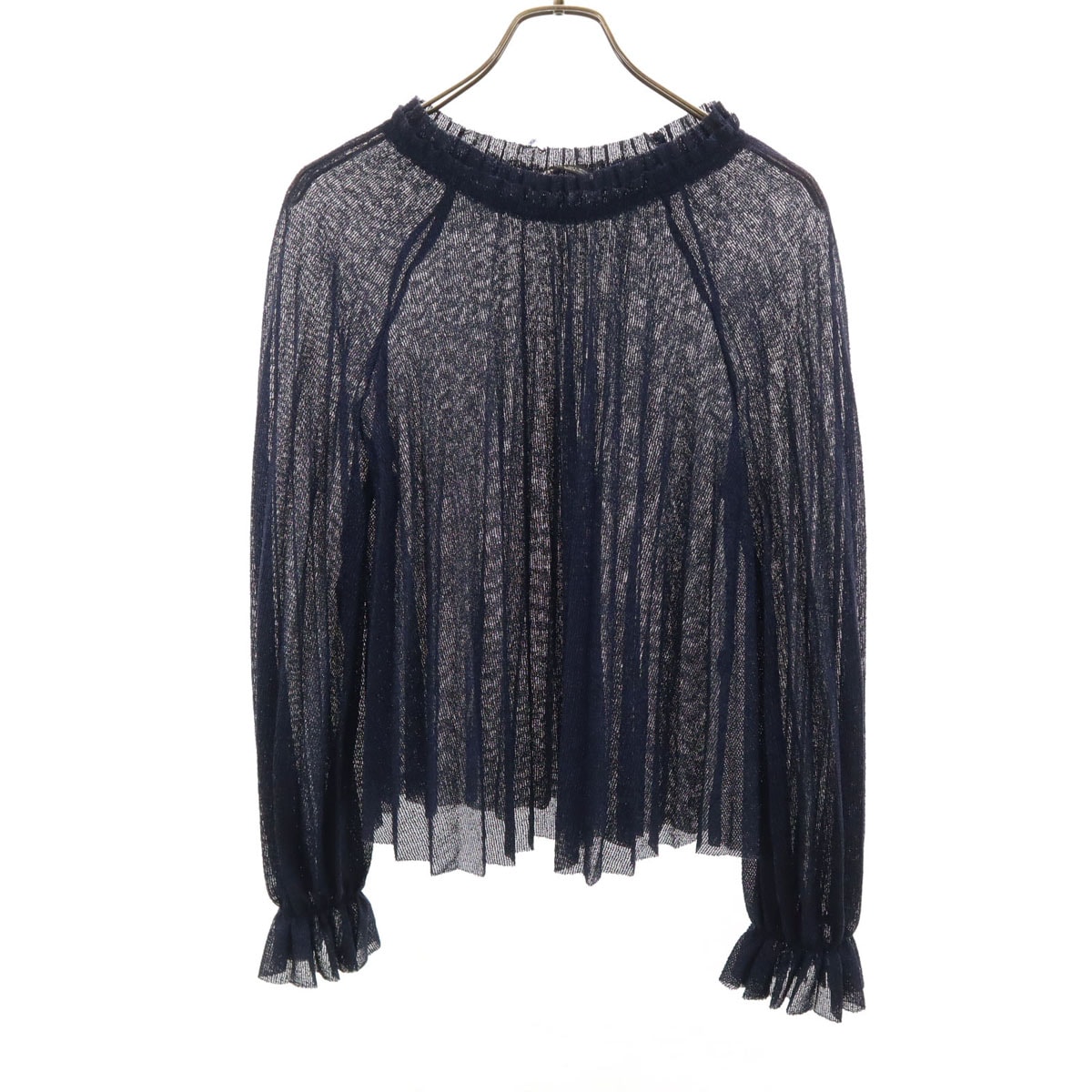 ZARA ザラ 長袖 ブラウス S ブルー