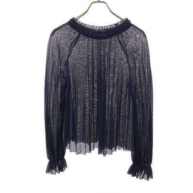 ZARA ザラ 長袖 ブラウス S ブルー