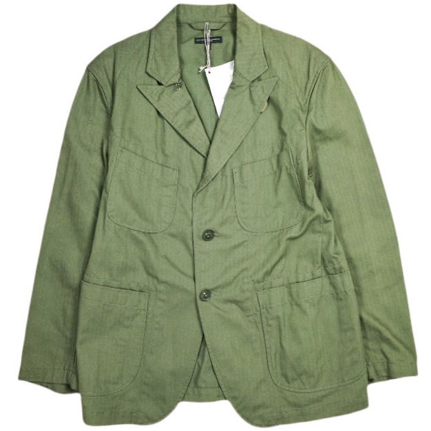 新品 Engineered Garments エンジニアードガーメンツ アメリカ製 Bedford Jacket - HB Twill ベッドフォードジャケット ヘリンボーンツイル S Olive テーラード アウター g25161