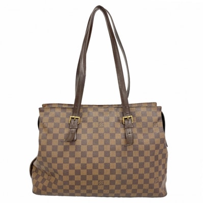 【6db1424】ルイヴィトン トートバッグ ダミエ チェルシー N51119 エベヌ【中古】レディース