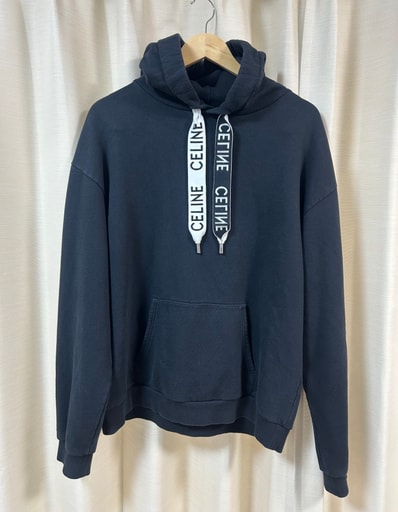 CELINE Loose Celine Sweatshirt / Cotton Fleece "Black"