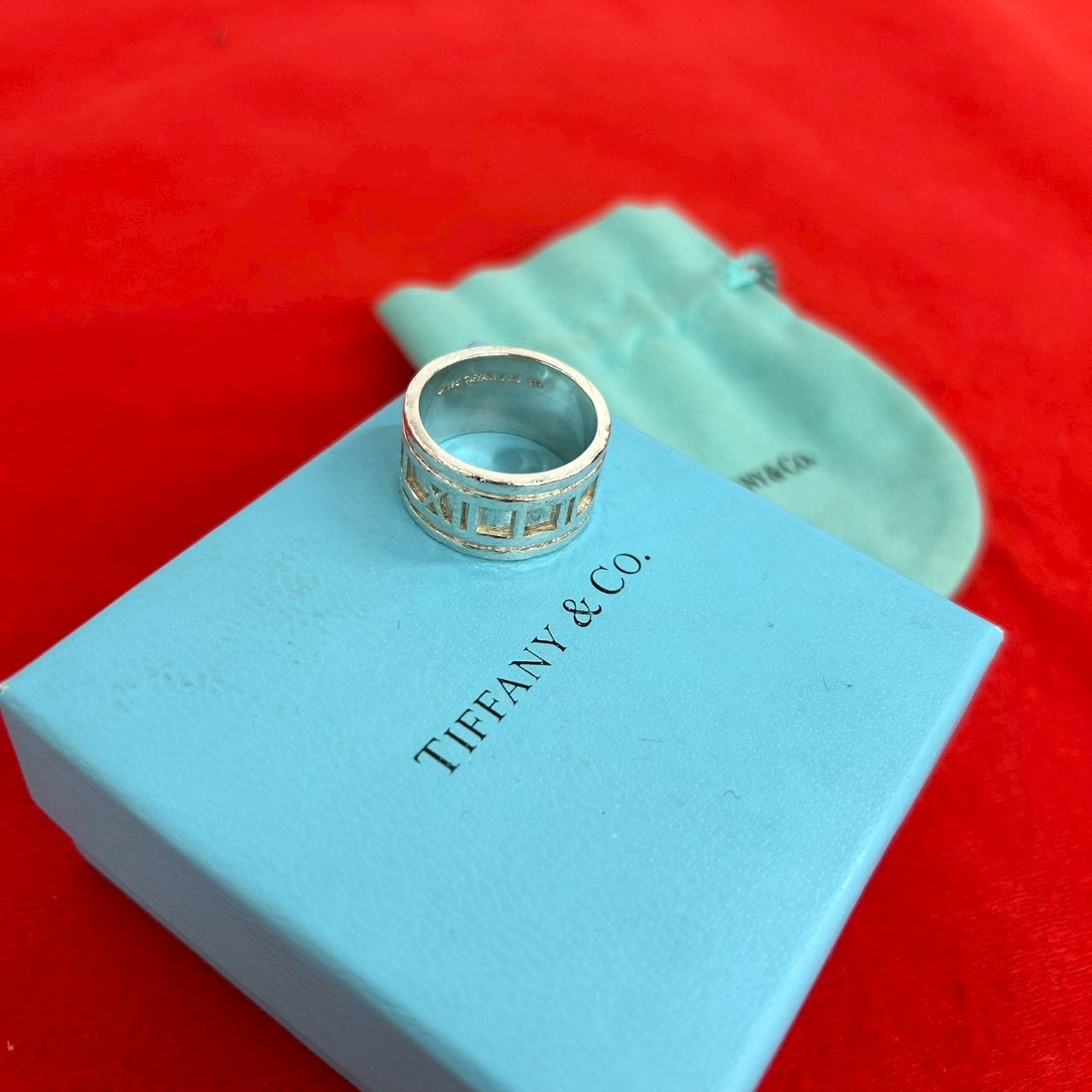 TIFFANY&Co. ティファニー アトラス ワイド リング シルバー925 リング・指輪 20号 シルバー
 59724