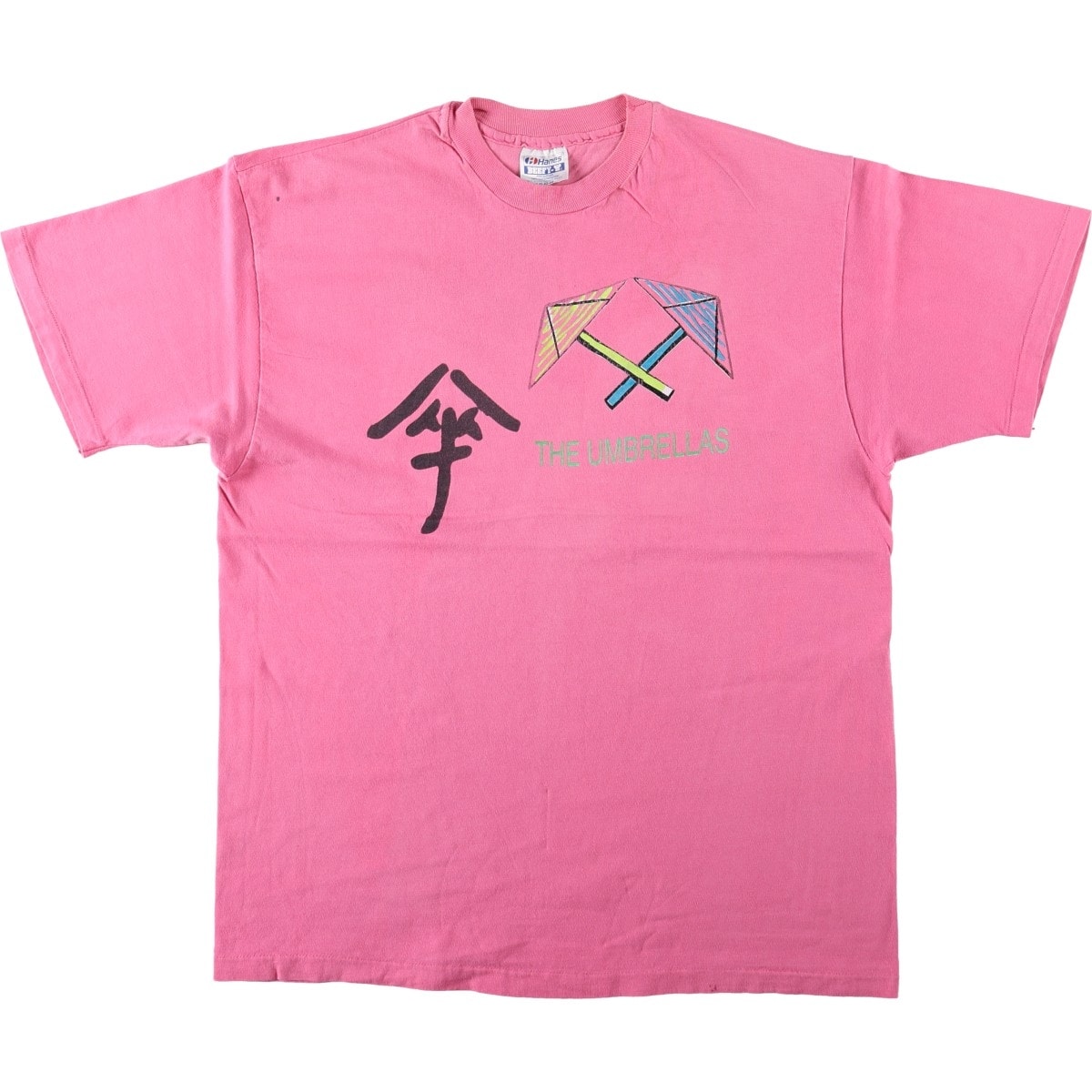 古着 80年代 ヘインズ Hanes BEEFY-T 漢字 プリントTシャツ USA製 メンズL相当 ヴィンテージ/eaa664332