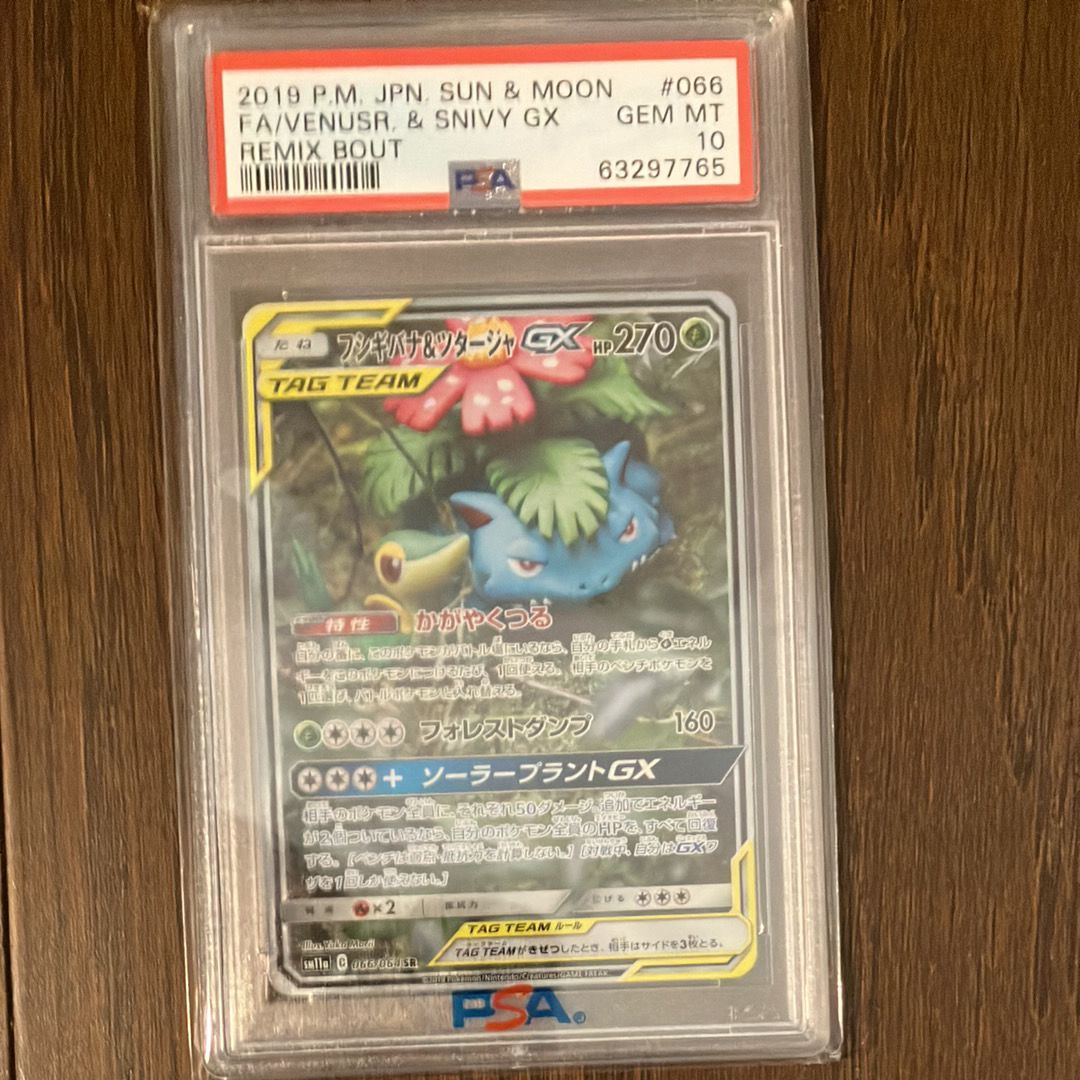 フシギバナ&ツタージャGX SR: SA[SM11a 066/064](強化拡張パック「リミックスバウト」)