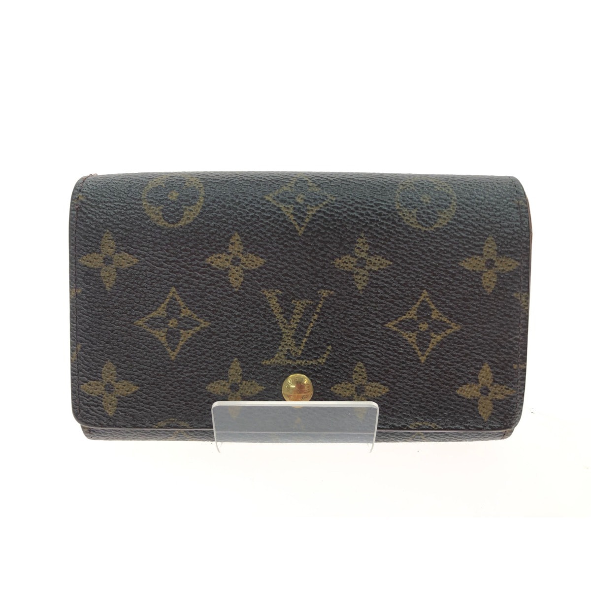 ▼▼LOUIS VUITTON ルイヴィトン レディース 二つ折り財布 モノグラム ポルト モネ・ビエ トレゾール M61730 ブラウン