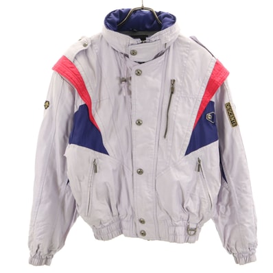 DESCENTE デサント 80s 90s オールド 中綿ジャケット LL パープルグレー