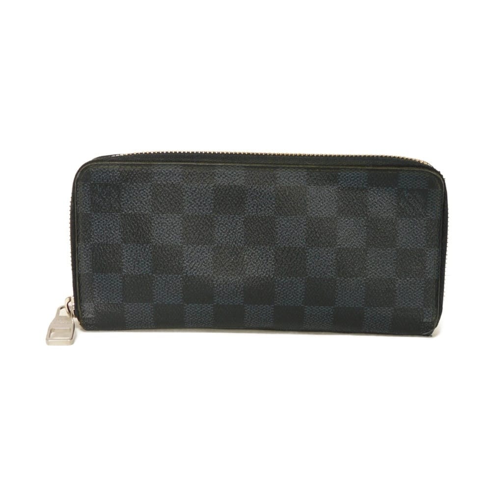 LOUIS VUITTON ルイ・ヴィトン ジッピーウォレット ヴェルティカル 新型 ロゴ 札入れ カードケース コインケース ラウンドファスナー ダミエ コバルト ネイビー 長財布 N62240
