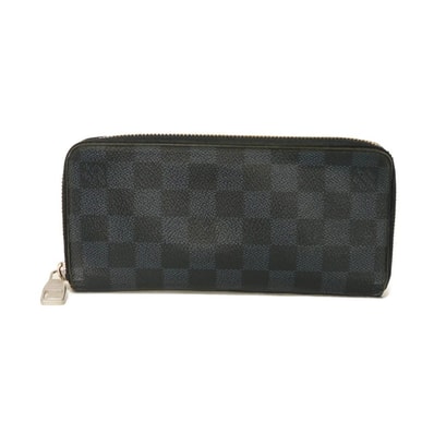 LOUIS VUITTON ルイ・ヴィトン ジッピーウォレット ヴェルティカル 新型 ロゴ 札入れ カードケース コインケース ラウンドファスナー ダミエ コバルト ネイビー 長財布 N62240