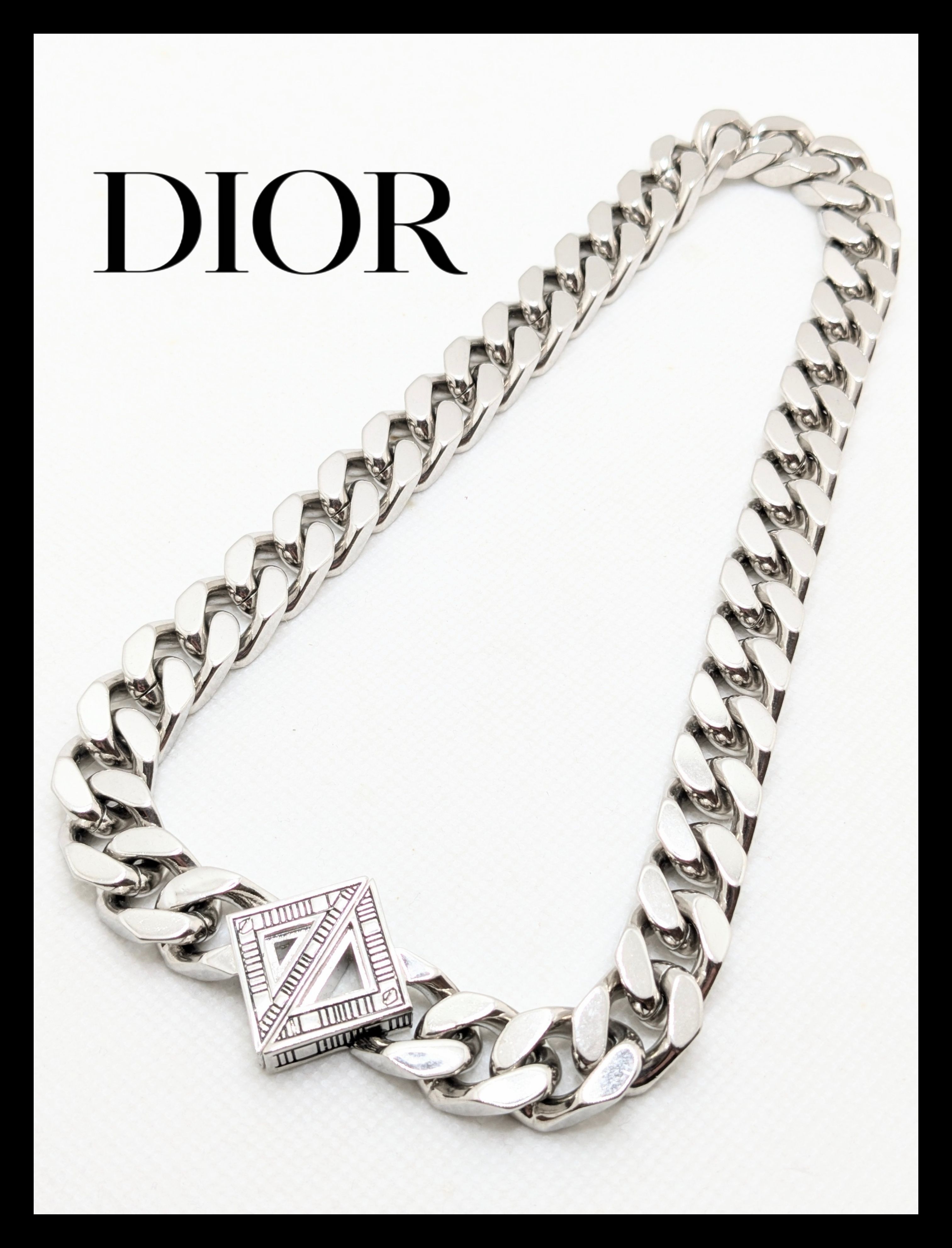 ディオール  ネックレス  CDダイヤモンド チェーンリンク メタル