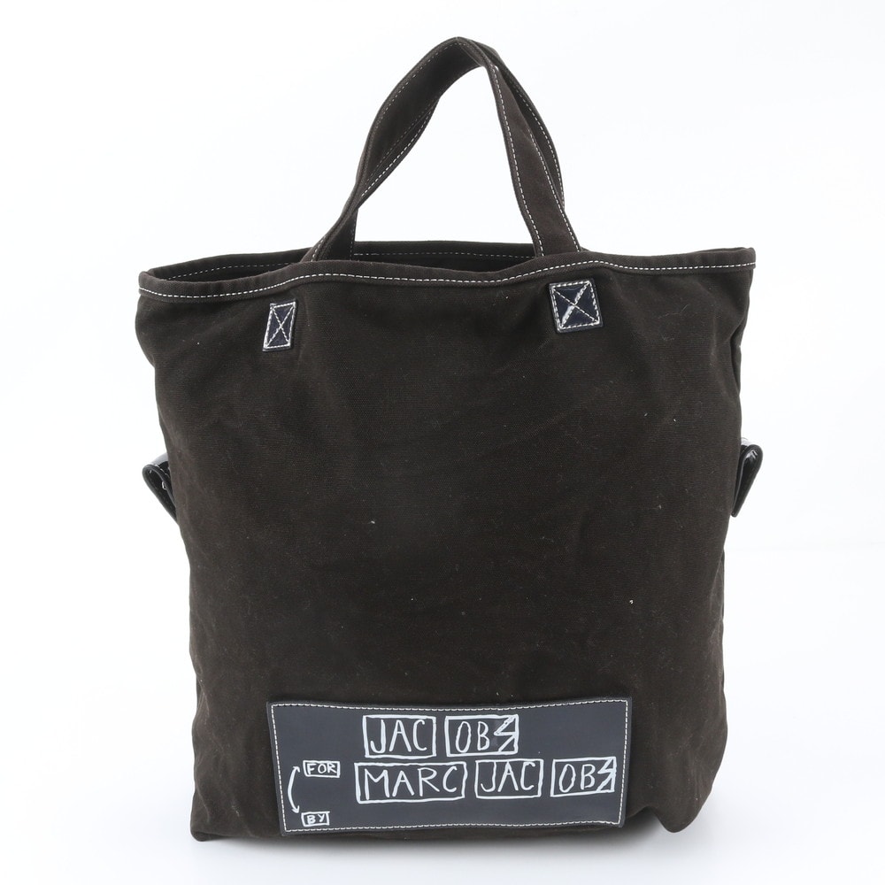 ■美品 マークジェイコブス トート バッグ レザー×キャンバス