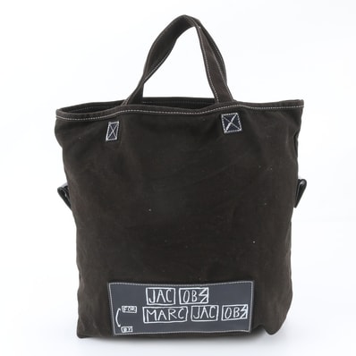 ■美品 マークジェイコブス トート バッグ レザー×キャンバス
