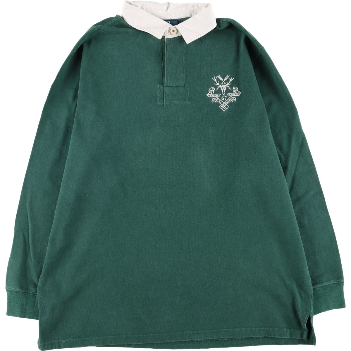 古着 ラルフローレン Ralph Lauren POLO by Ralph Lauren 長袖 ラガーシャツ メンズXL相当/eaa600766