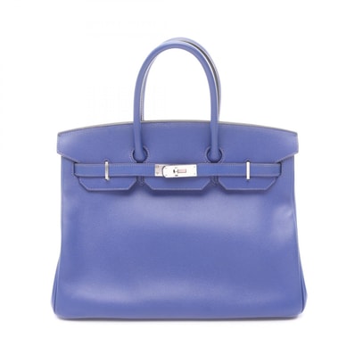 エルメス HERMES バーキン35 ハンドバッグ バッグ レザー ヴォーエプソン ヴォーエプソン ブルーエレクトリック □R刻印(2014年製造) レディース ブルー系 【中古】