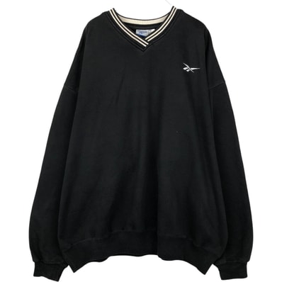 古着 90年代 リーボック Reebok Vネックスウェット トレーナー メンズL相当 ヴィンテージ/eaa635006