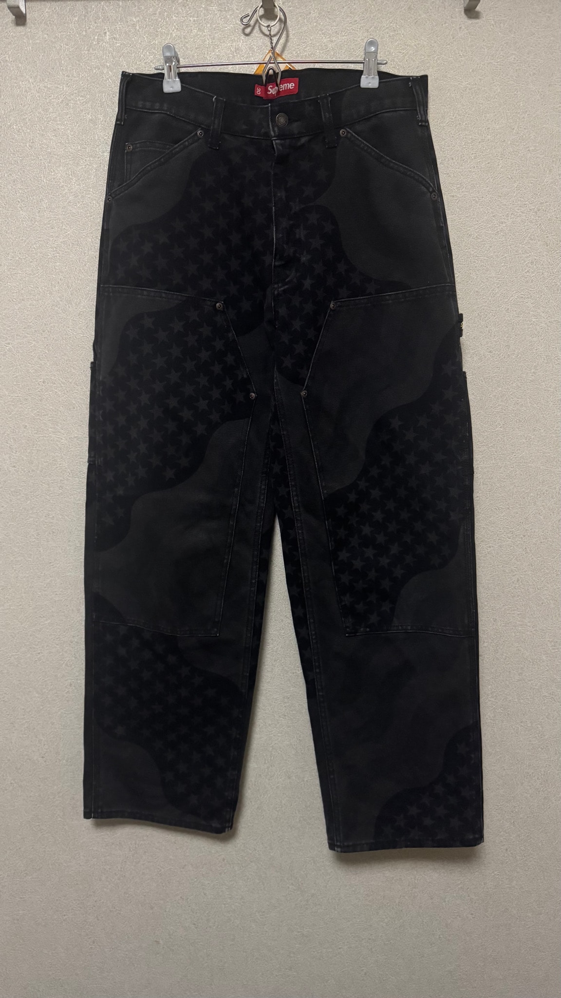 Supreme Flag Double Knee Painter Pant "Black"