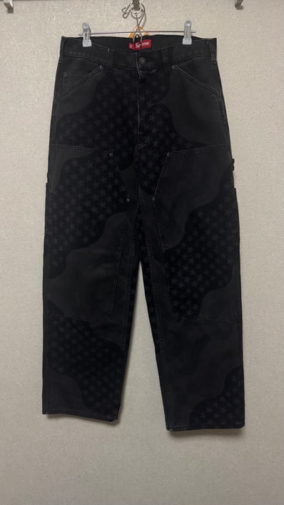 Supreme Flag Double Knee Painter Pant "Black"