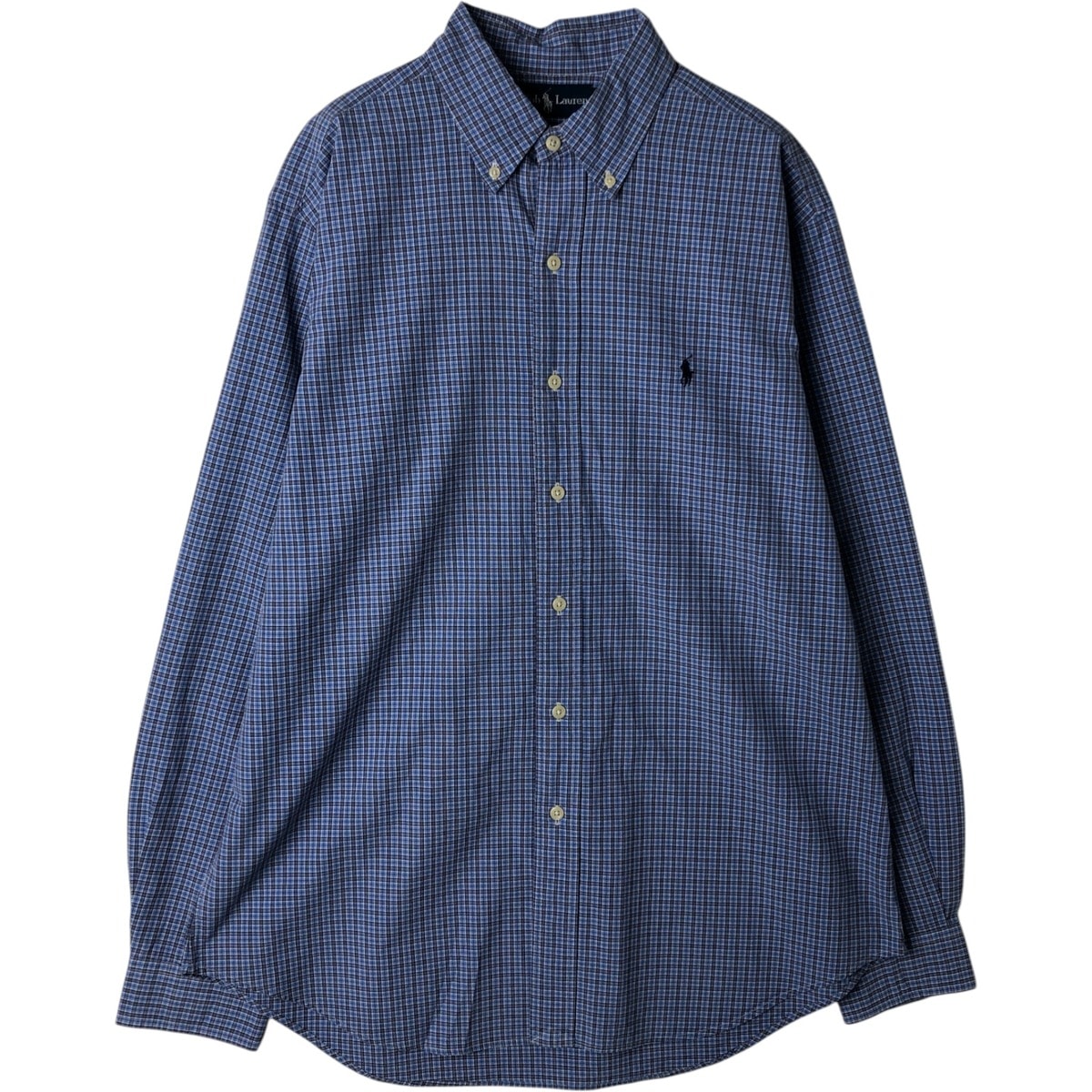 古着 ラルフローレン Ralph Lauren CLASSIC FIT クラシックフィット 長袖 ボタンダウンチェックシャツ メンズL相当/eaa628609