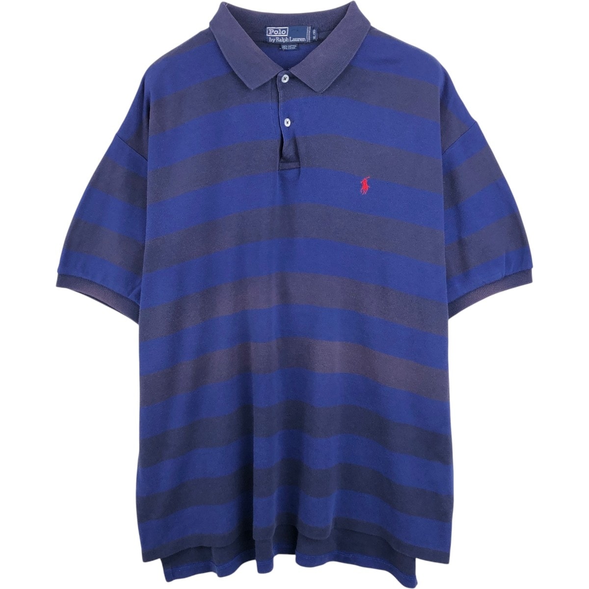 古着 ラルフローレン Ralph Lauren Polo by Ralph Lauren 半袖 ボーダー ポロシャツ メンズXL相当/eaa667533