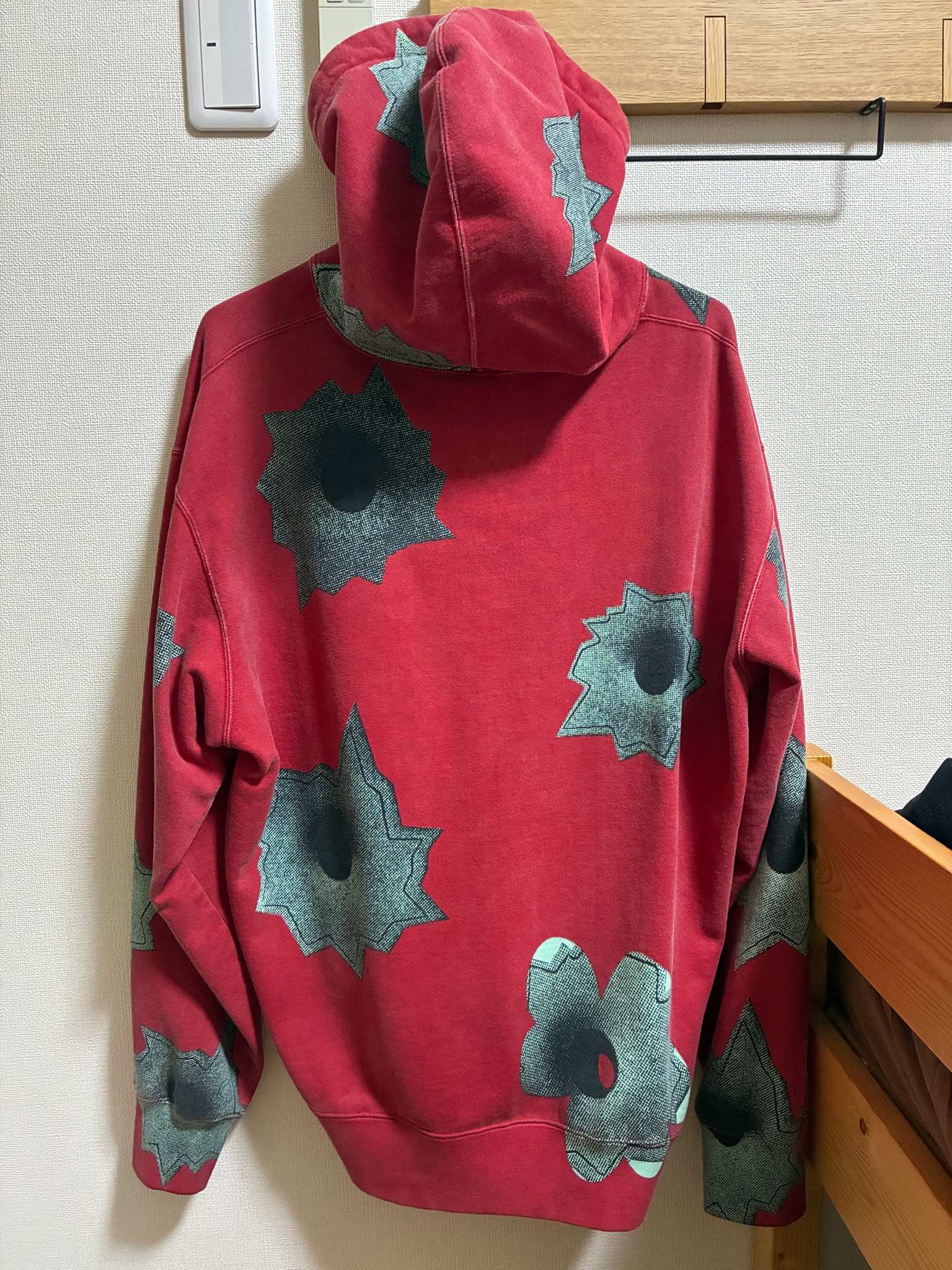 Supreme Nate Lowman Hooded Sweatshirt "Red"