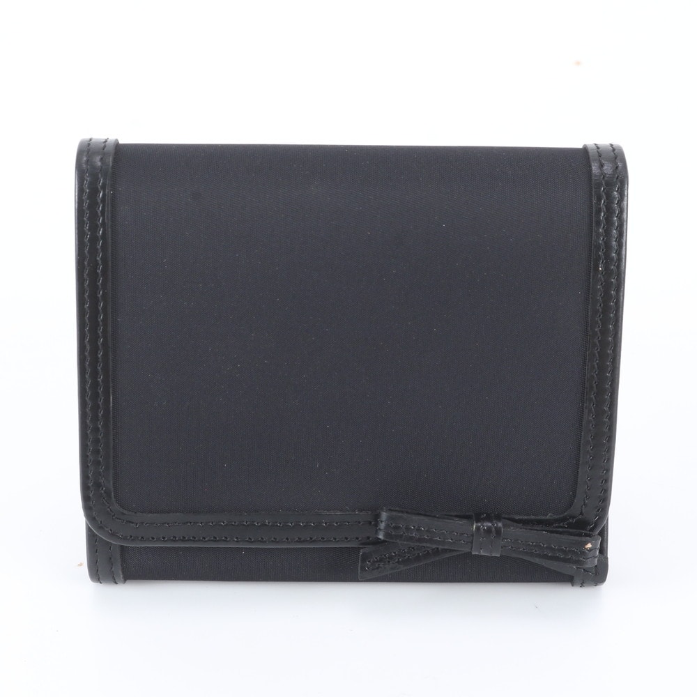 ■極美品 プラダ 三つ折り 財布 レザー×ナイロン