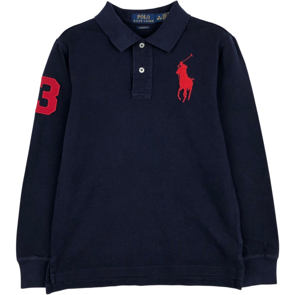 古着 ラルフローレン Ralph Lauren POLO RALPH LAUREN CLASSIC FIT ビッグポニー 長袖 ポロシャツ レディースS相当/eaa633956