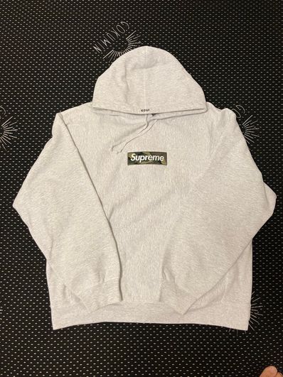 Supreme Box Logo Hooded Sweatshirt "Ash Grey" (23FW)